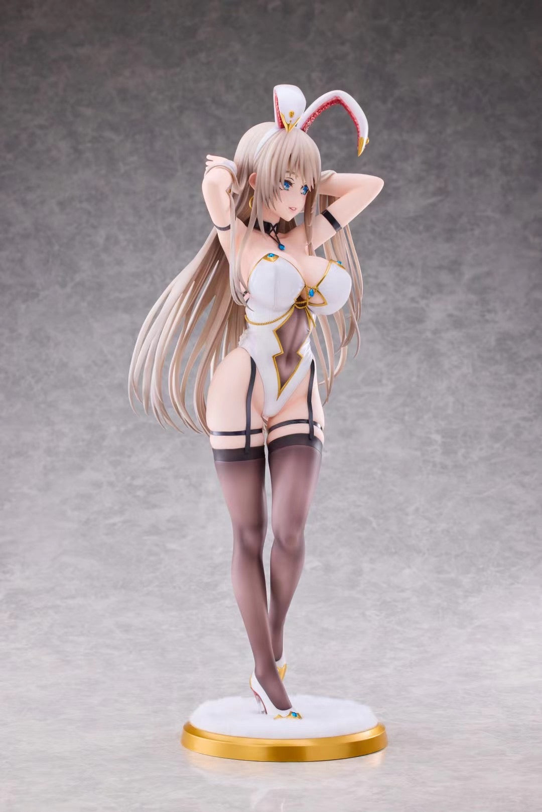 Otherwhere Studio OC The White Bunny Lady - Cute Anime Bunny Girl Figure for Collectors | Perfect for Display, Cosplay, and Gift Giving