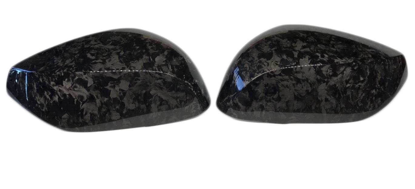 Forged Carbon Fiber Mirror Cover Cap for Infiniti Q60 2014-2017 | Direct Fit Replacement | UV-Resistant Clear Coat | Lightweight & Durable Upgrade | Enhances Sporty Appearance | Perfect for Car Shows & Custom Builds