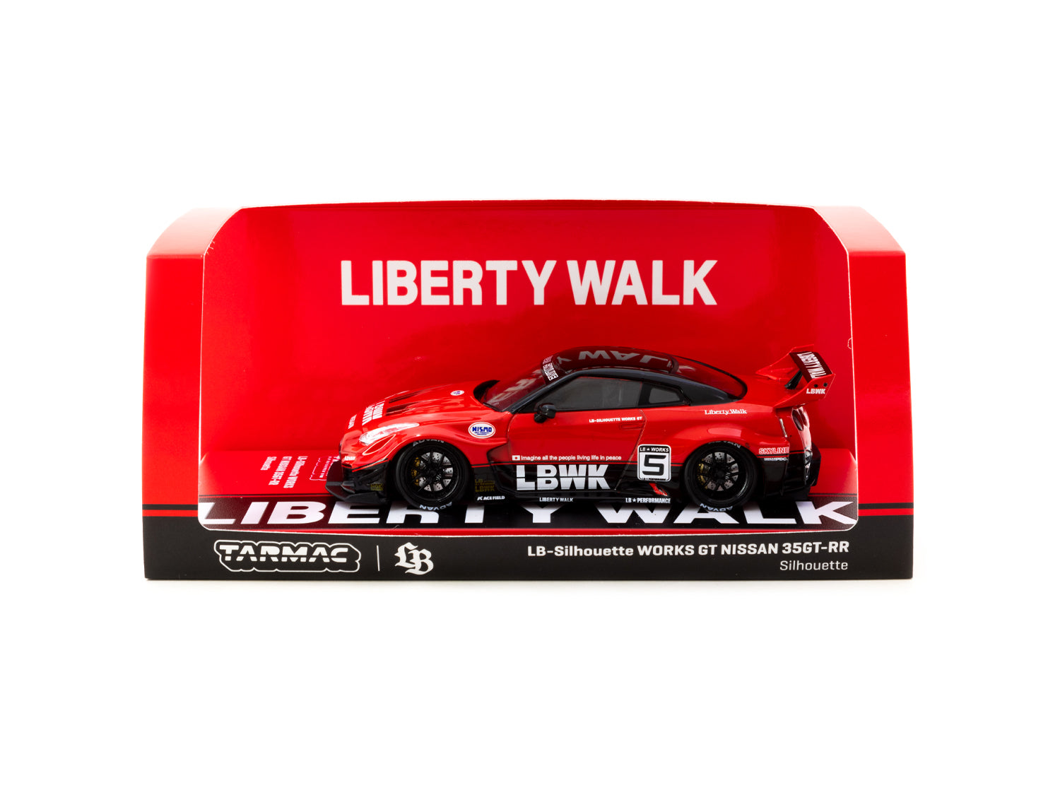 Tarmac Works 1/43 Scale Nissan 35GT-RR Silhouette Works GT Diecast Model Car - Collectible Hobby Toy for Racing Enthusiasts & Display Showcase