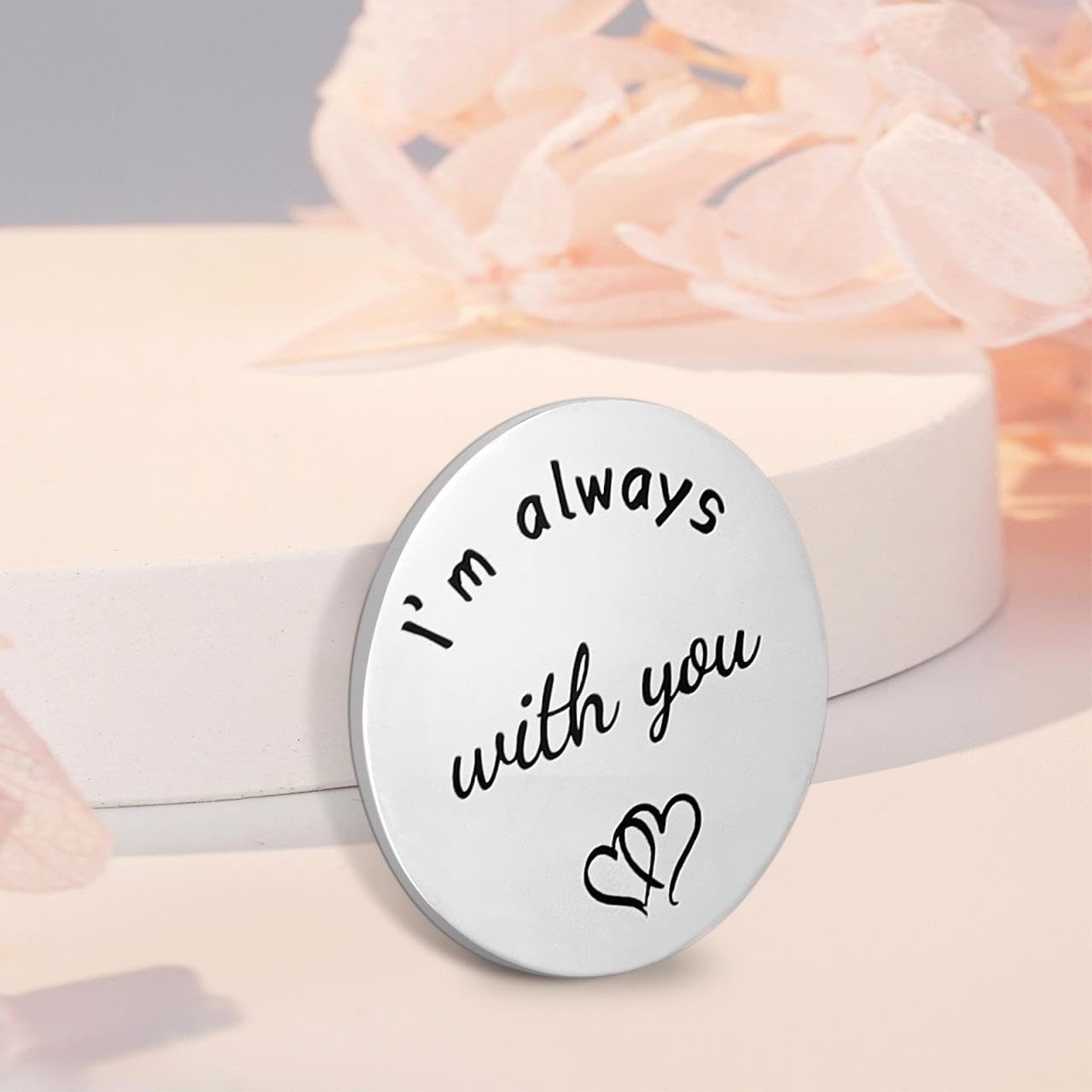 Yiflin Unique Pocket Hug Token Keychain - Thoughtful Gifts for Women, Men, Friends & Family - Birthday, Christmas, Valentine's Day Present - Perfect for Long Distance Relationships & Everyday Carry