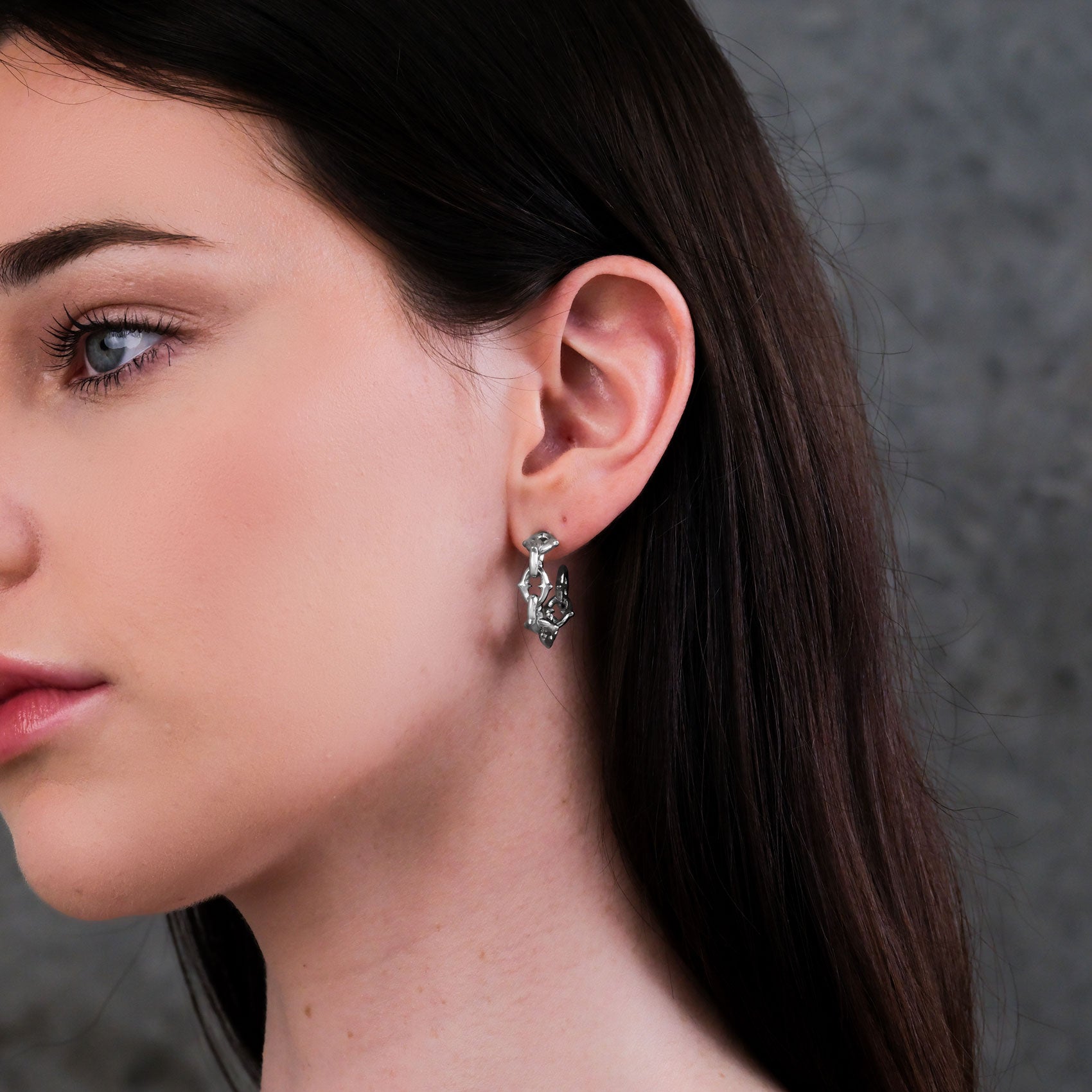 Elegant Cathedral Hoop Earrings for Women - Vintage Gold Dangle Earrings for Church, Wedding & Special Occasions