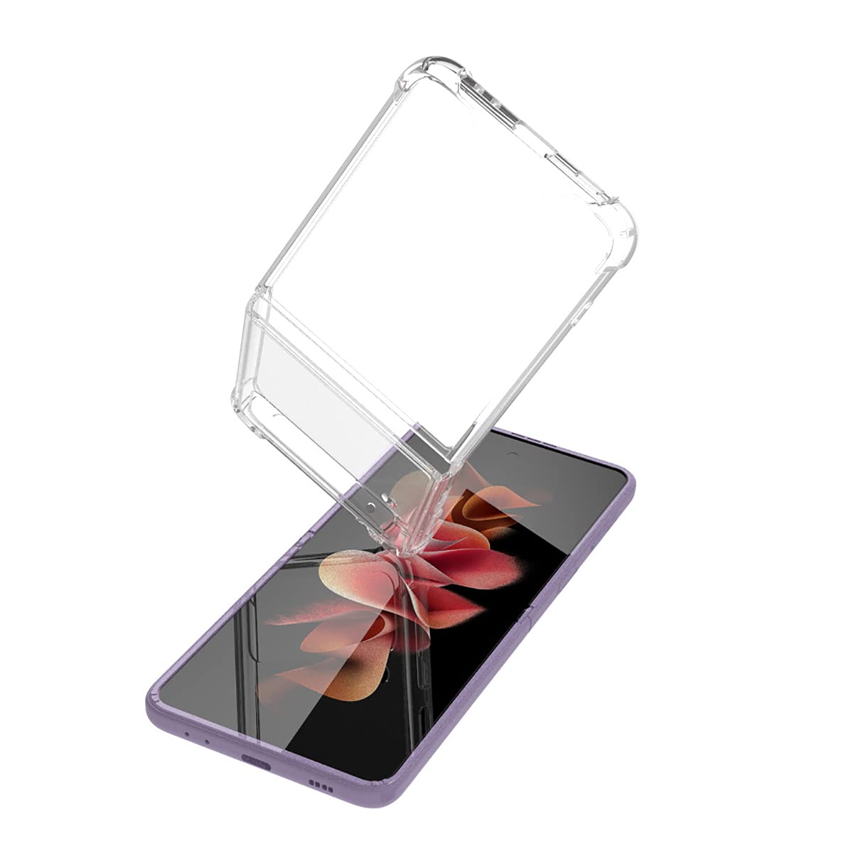 Samsung Galaxy Z Flip 3 Case - Anti-Scratch TPU Protective Cover with Bumper | Customizable Transparent Phone Case | Perfect for Everyday Use, Travel & Photo Protection