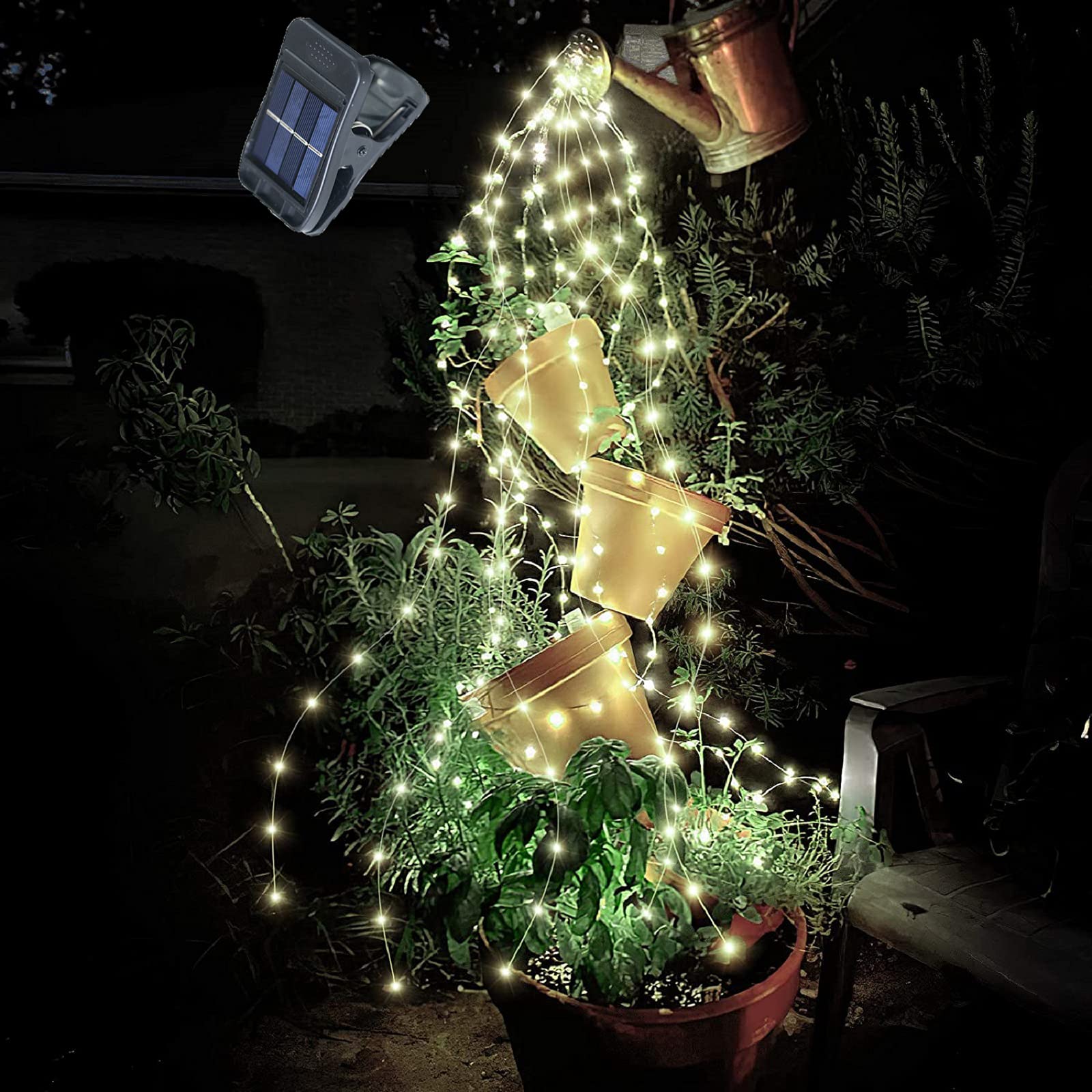 200 LED Solar Powered Firefly Lights - 10 Strands Waterproof Fairy String Lights with 8 Modes for Outdoor Garden, Patio, Christmas Tree & Yard Decorations | Solar Twinkle Vine Lights for Romantic Ambiance, Parties & Holiday Displays