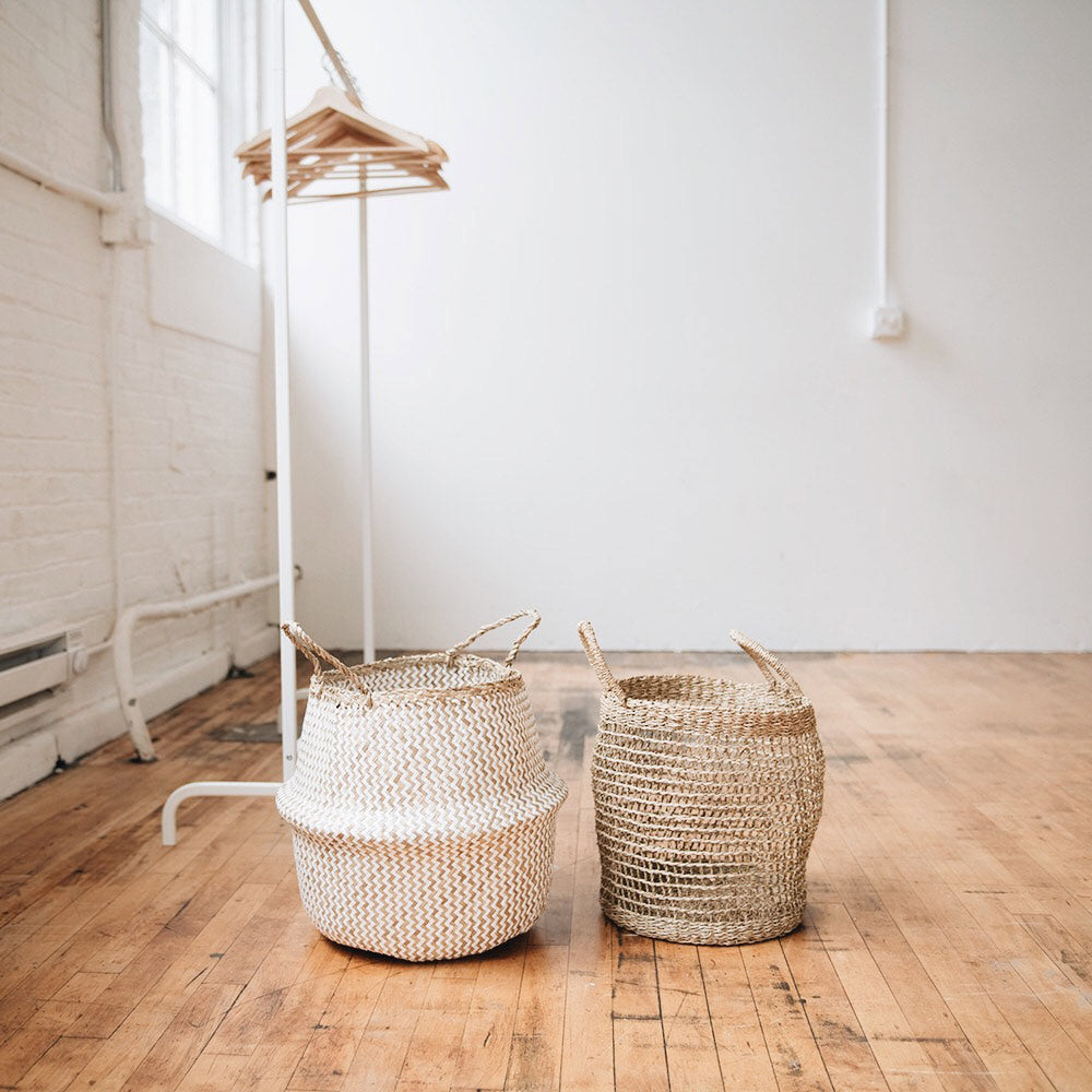 Finn Collapsible Rice Basket - Foldable Storage Container for Rice, Grains & Dry Food - Perfect for Kitchen Pantry Organization & Bulk Food Storage