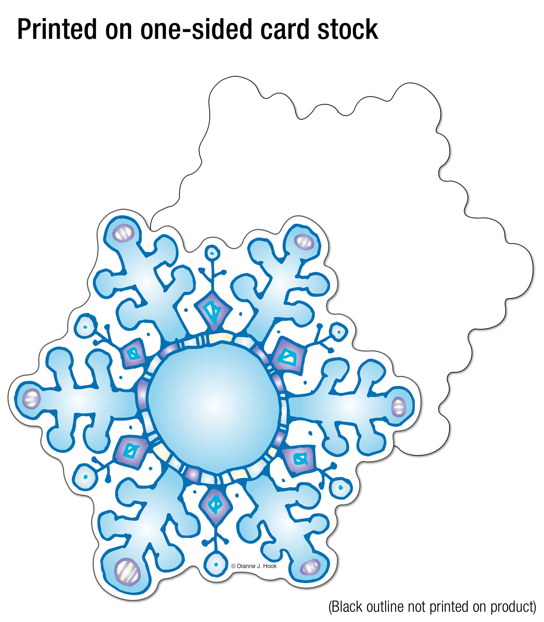 Carson Dellosa 36-Piece Snowflake Winter Wonderland Decorations Set | Paper Snowflakes for Christmas Bulletin Boards, Classroom & Winter Party Decor | Perfect for Holiday Displays, School Activities & Seasonal Home Decor