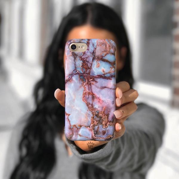 Galaxy Marble iPhone Case - Stylish Protective Cover for iPhone 12/13/14/15 Pro Max - Durable Shockproof Slim Design - Perfect for Everyday Use, Travel & Gifting