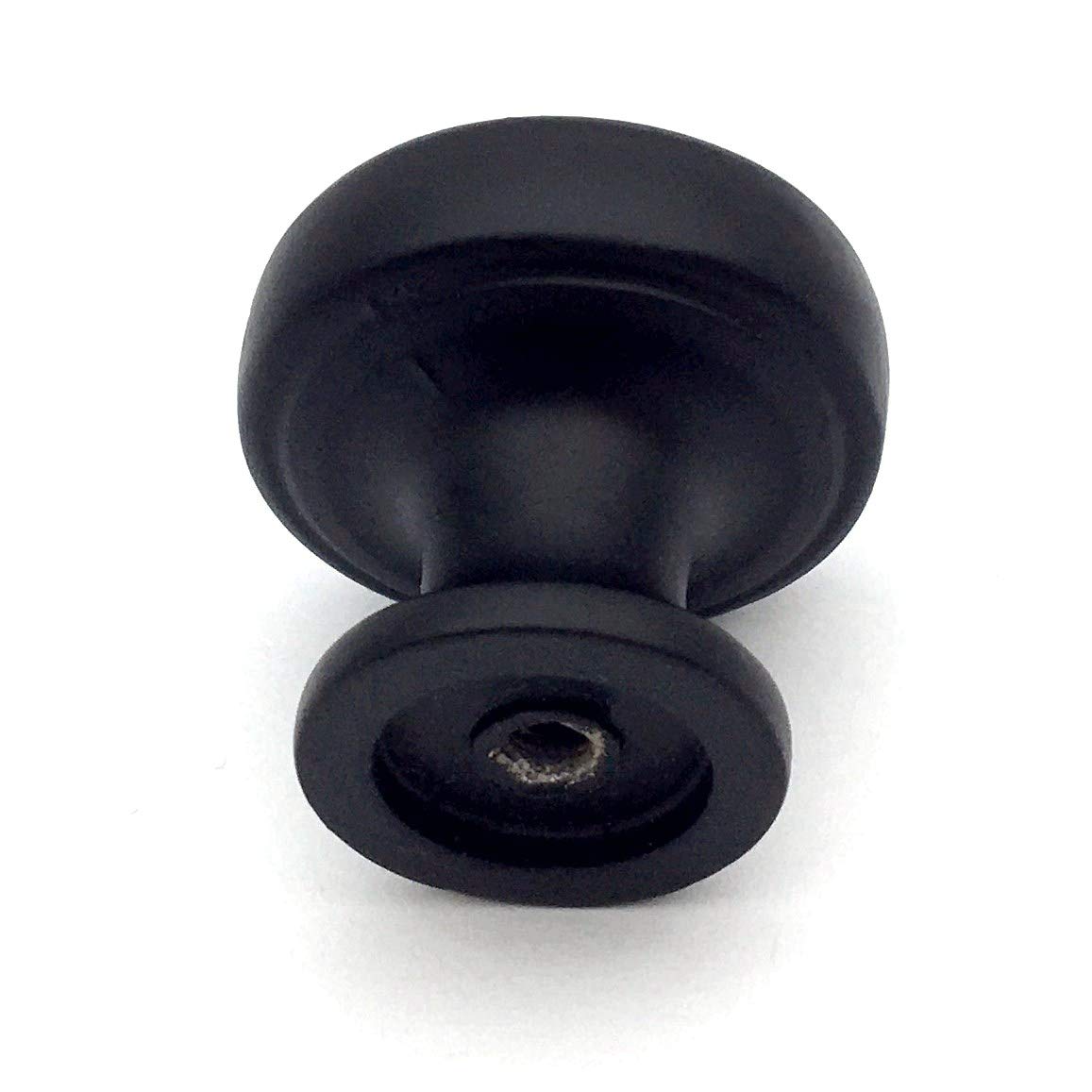 Matte Black Cabinet Knobs - Drawer Pulls for Kitchen & Dresser