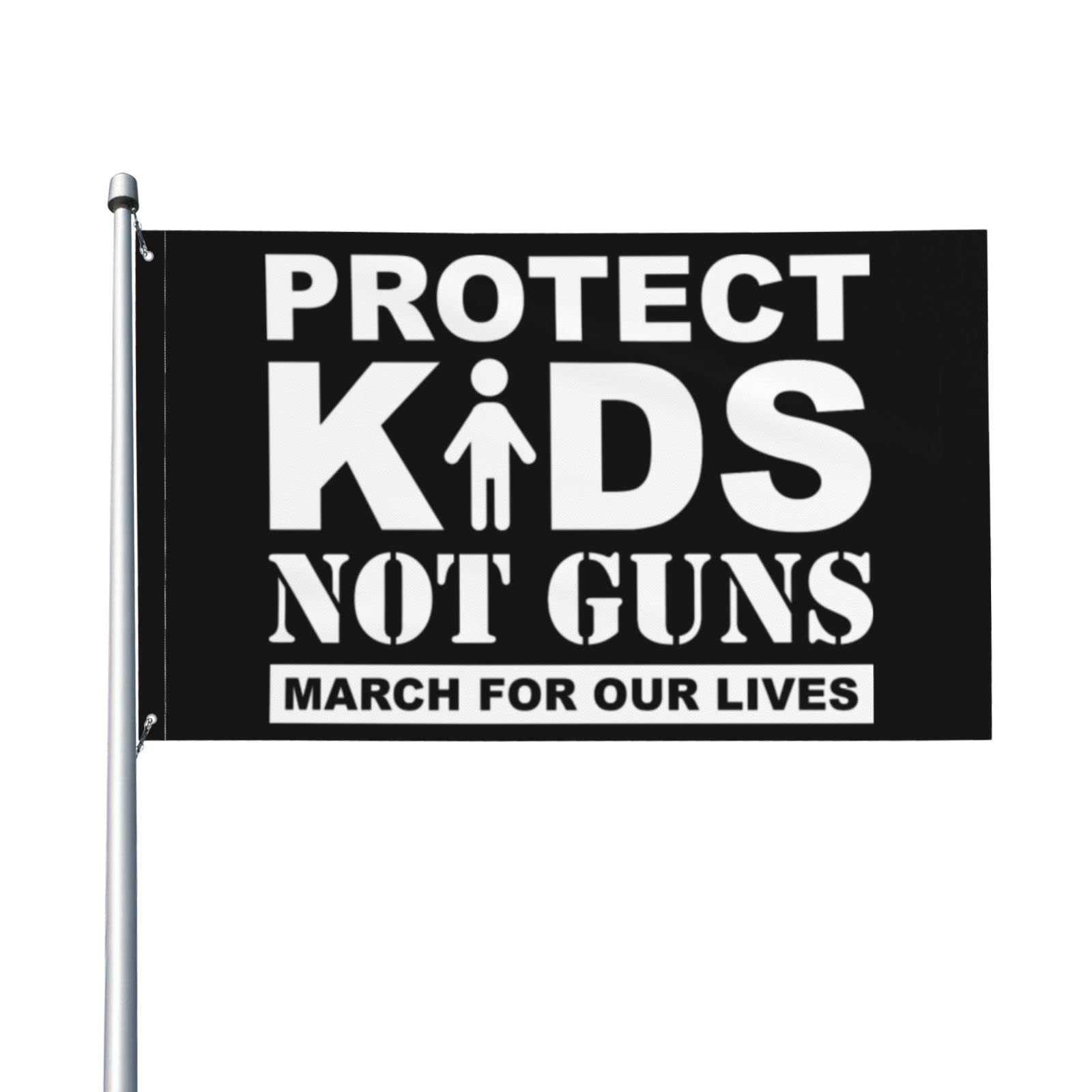 3x5 March For Our Lives Flag - Pray For Uvalde Texas, End Gun Violence, Protect Our Kids - Enough Is Enough Gun Control Now - No More Silence Protest Banner (No Pole Included) - Perfect for Rallies, Memorials & Social Justice Events
