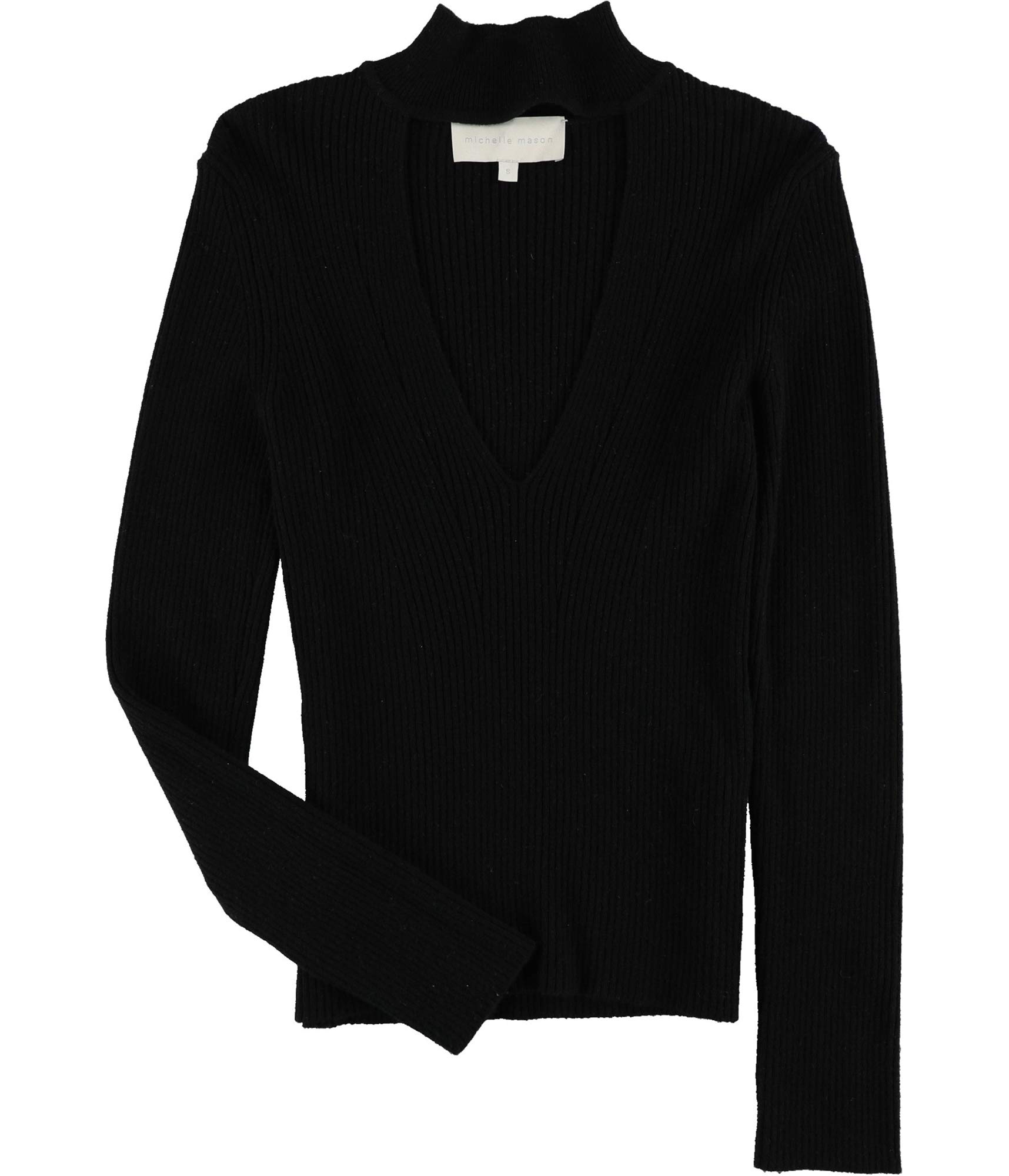 Women's Ribbed Knit Sweater - Soft Winter Pullover, Black, Small - Perfect for Casual Outfits & Holiday Gatherings