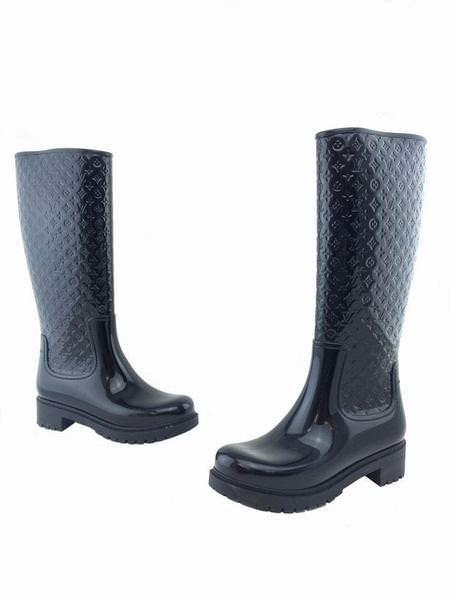 Louis Vuitton Monogram Rubber Rain Boots Women's Size 6.5/37 - Waterproof Fashion Booties for Women, Perfect for Rainy Days, Outdoor Adventures & Stylish Streetwear