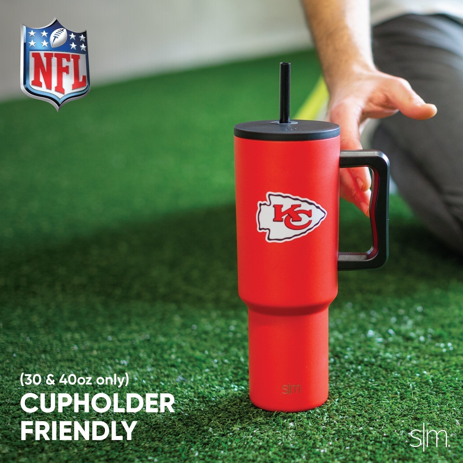 NFL Trek Tumbler - 20oz Insulated Stainless Steel Travel Mug with Lid & Handle - Keep Drinks Hot/Cold for Hours - Perfect for Football Games, Camping & Outdoor Adventures
