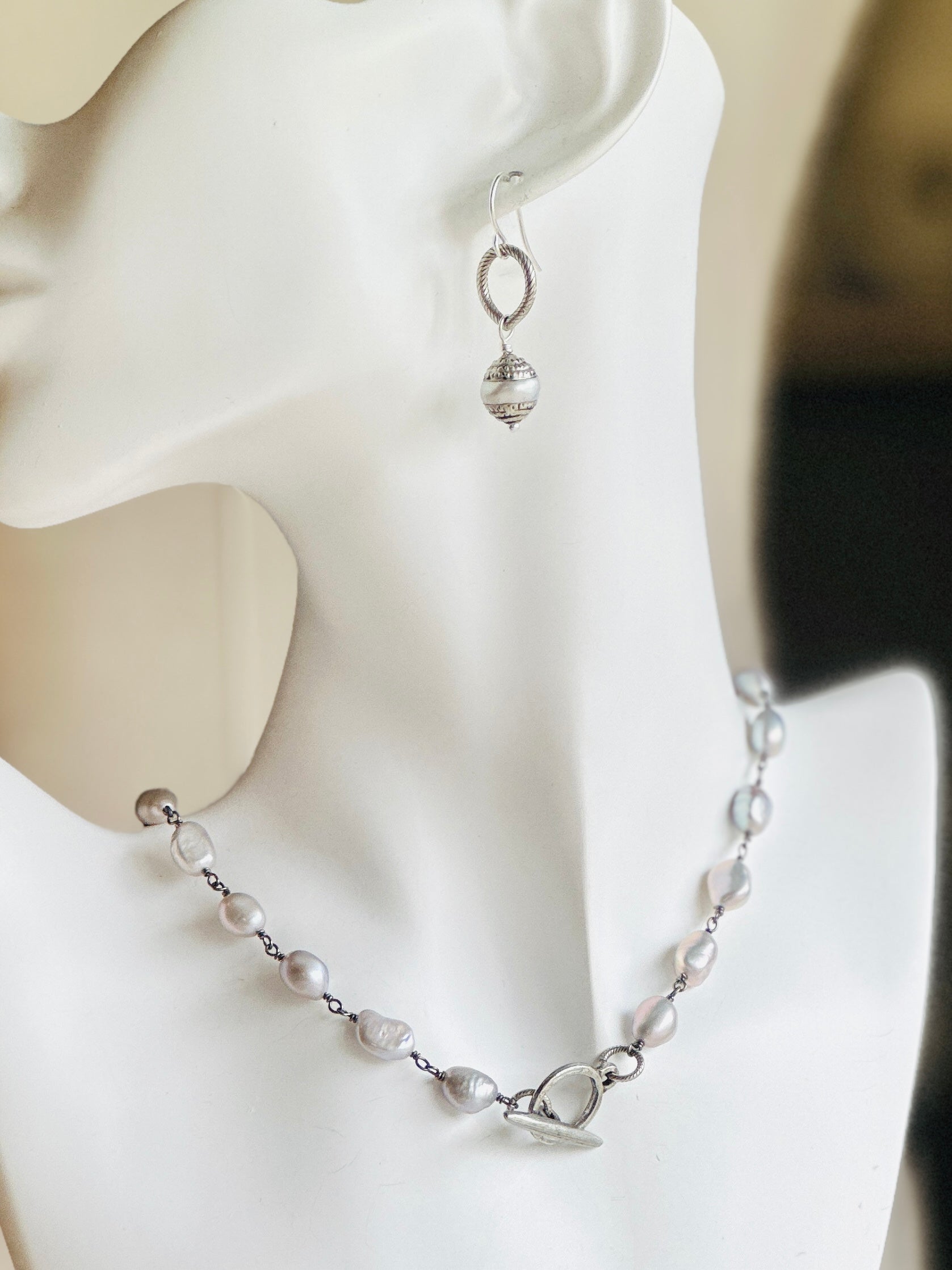 Handmade Nepali Pearl Earrings for Women - Elegant & Hypoallergenic Jewelry for Weddings, Parties & Special Occasions