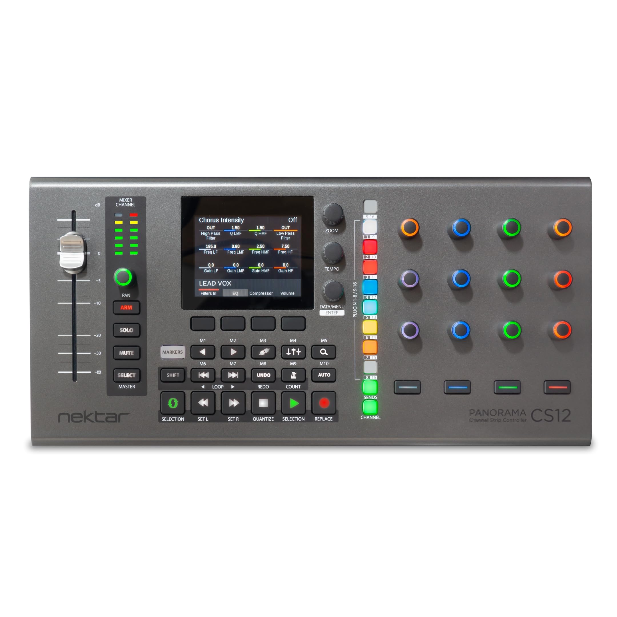 Nektar Panorama CS12 Channel Strip Controller - Premium DAW Control for Music Production & Studio Recording | Perfect for Home Studios & Professional Audio Editing