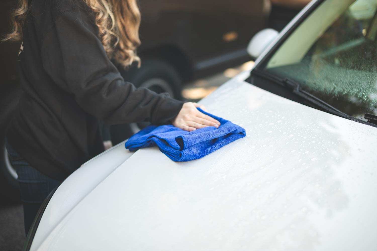 The Rag Company - Premium 320gsm Microfiber Car Wash Towels (16x27 Inch) - Lint-Free, Streak-Free Auto Detailing & Drying Cloths for Professional Car Cleaning - Bulk Pack of 125 Royal Blue Towels - Perfect for Car Detailing, Washing, Waxing & Polishing