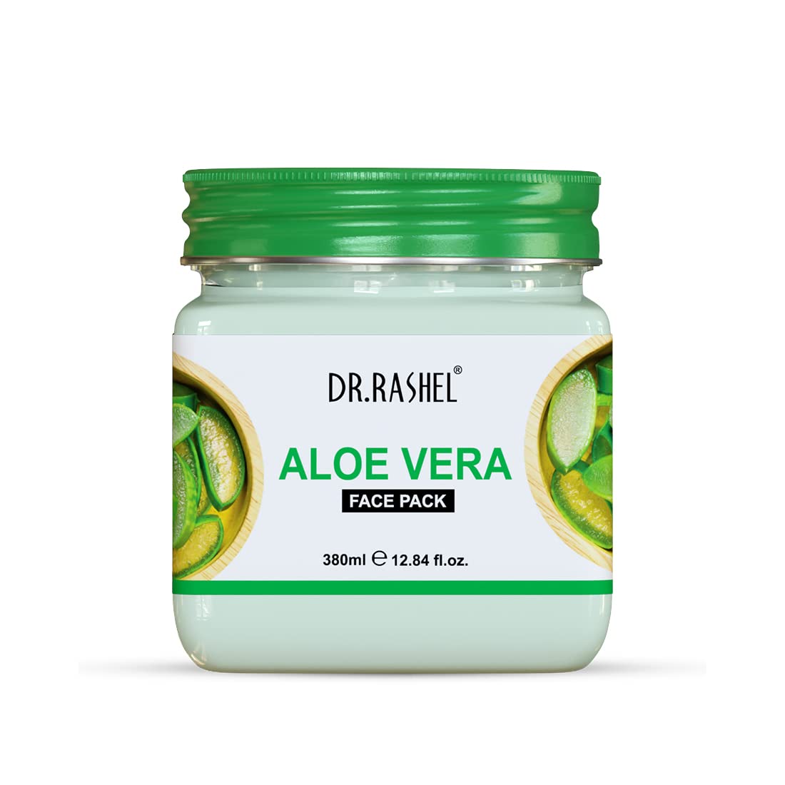 DR.RASHEL Aloe Vera Face Pack for Glowing Skin - Oil Control, Acne Treatment, Pimple Removal, Detan, Blemish & Pigmentation Reduction, Skin Brightening - Face & Body Cleanser (380ml) - Perfect for Daily Skincare Routine, Spa Days & Post-Sun Care