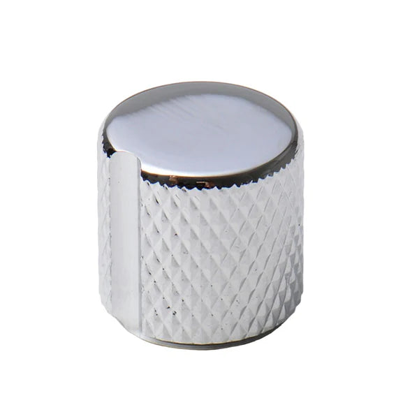 Allparts MK 3921 010 Goldo Deluxe Pot Knob - Large Tall Chrome Guitar Knob for Electric Guitar & Bass - Perfect for Volume & Tone Control Upgrades