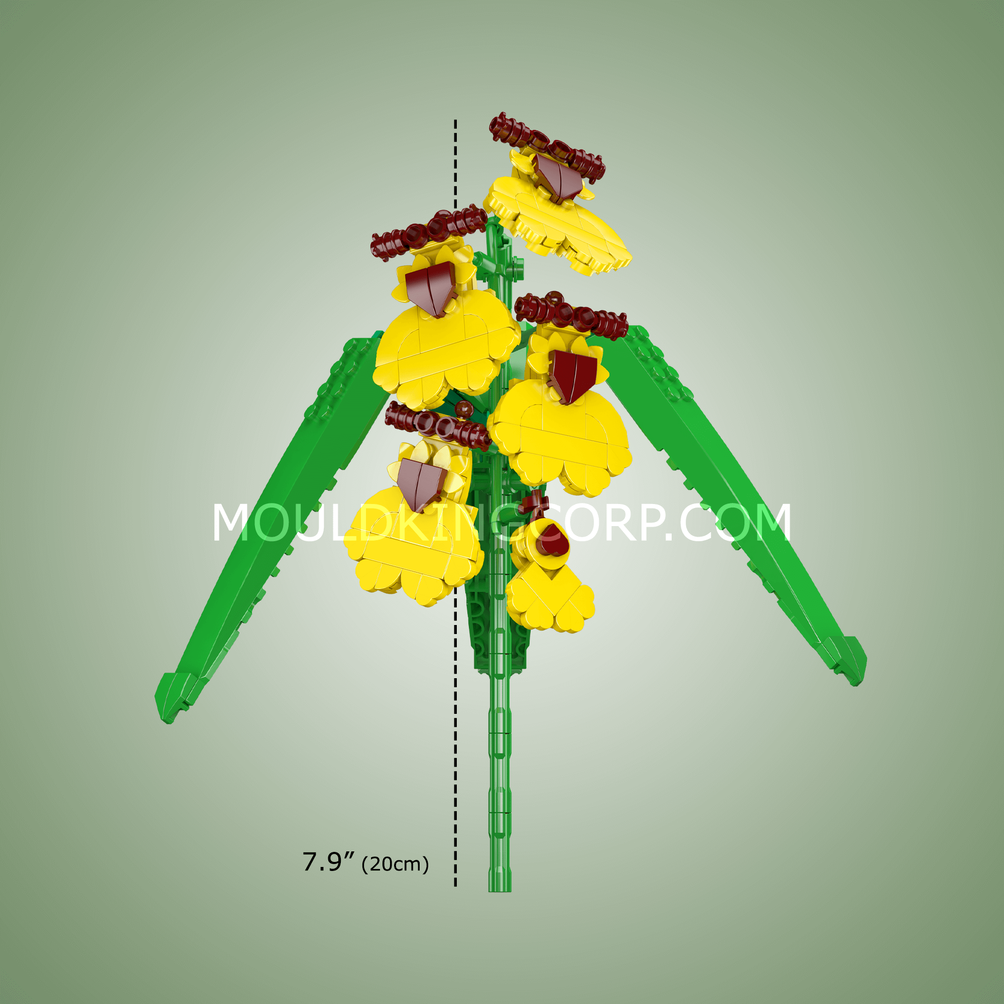 Mould King 24009 Dancing Lady Orchid Building Set - 237 PCS Flower Bouquet DIY Kit for Adults, Creative Botanical Collection - Perfect for Home Decor, Office Display, and Gift Giving