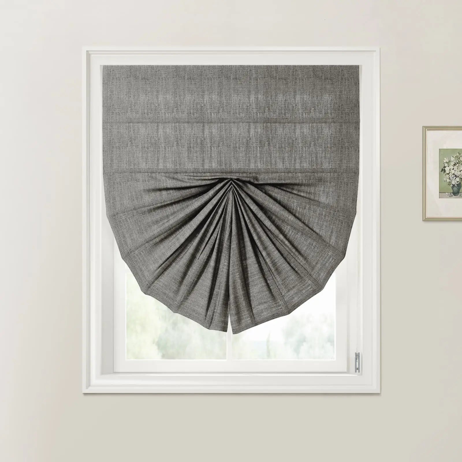 Custom Roman Shades with Cord Lift - Blackout Window Blinds for Bedroom & Living Room - Elegant Home Decor & Light Control Solution