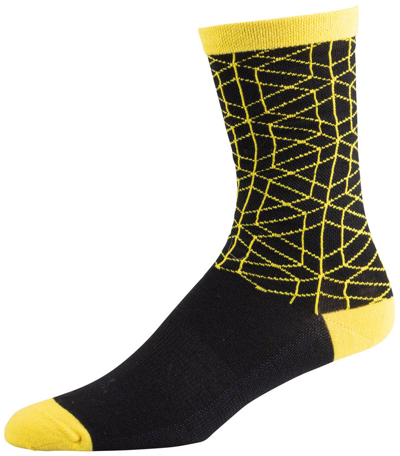 45NRTH Lumi Lightweight Wool Socks for Men & Women - Yellow, Small - Warm Winter Hiking & Outdoor Activities Socks