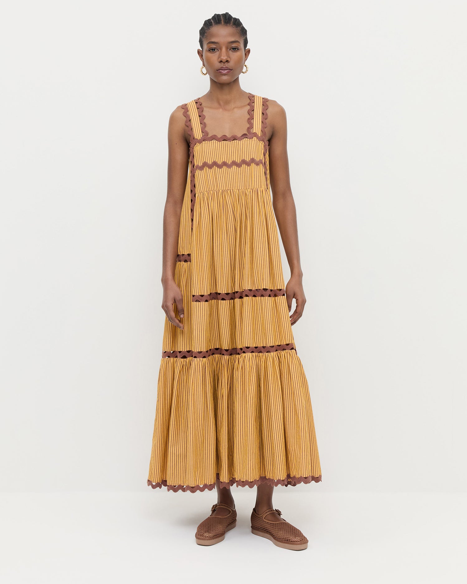 Brown/Yellow Stripe