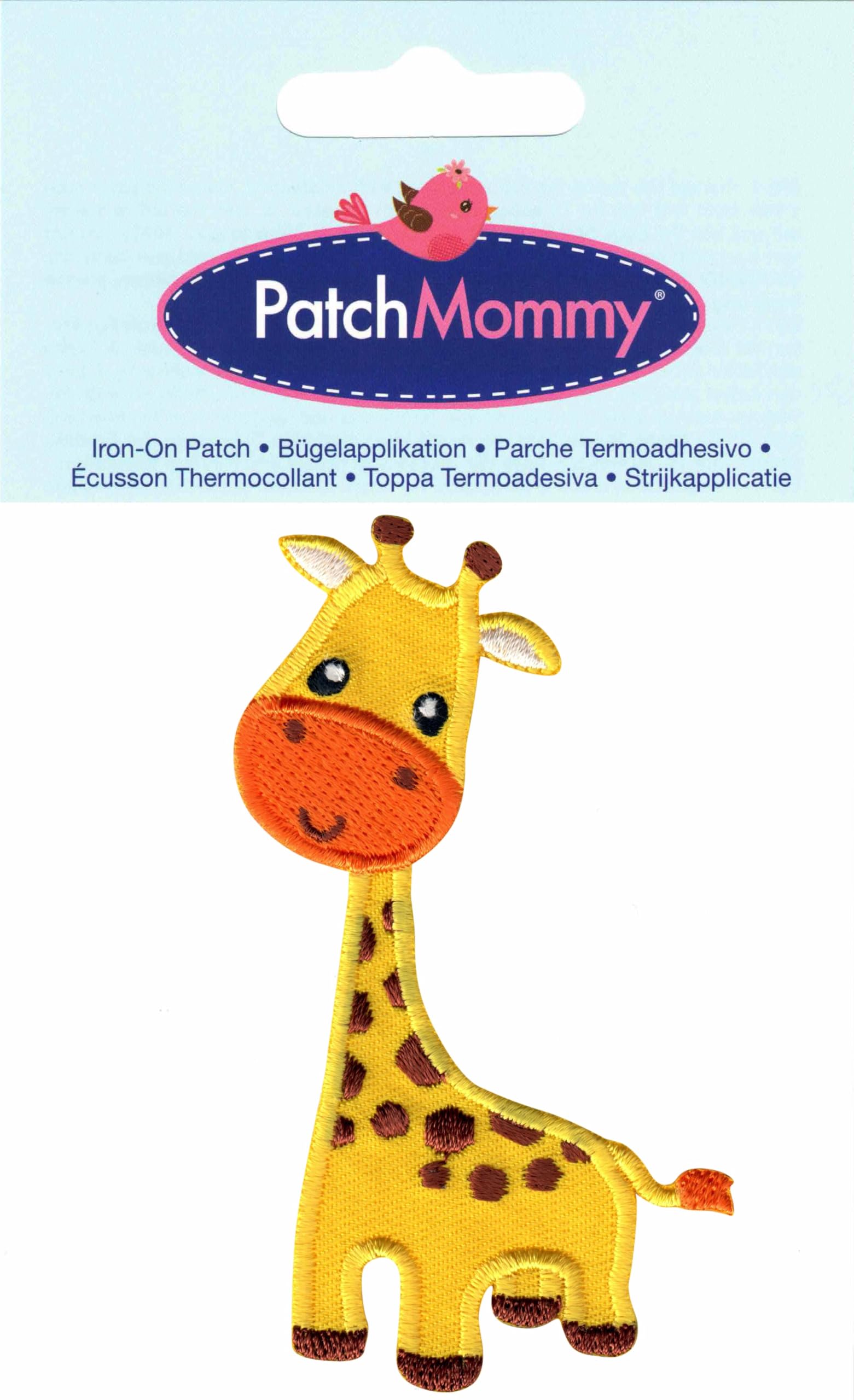 Giraffe Iron On & Sew On Patches - Cute Appliques for Kids Clothing, DIY Crafts, Backpacks & Denim Jackets