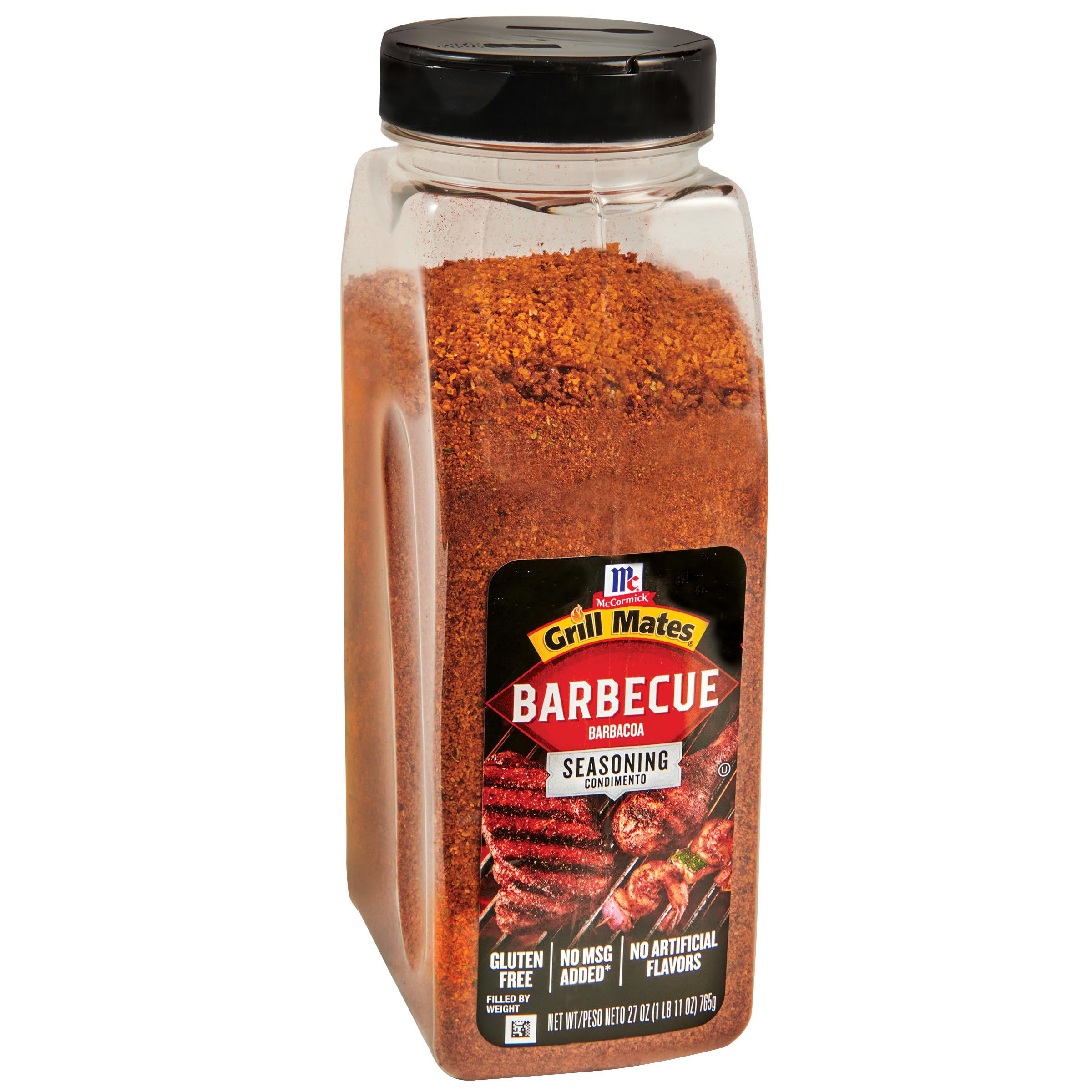 McCormick Grill Mates BBQ Seasoning Rub - 27oz (Pack of 6) | All-Purpose Barbecue Spice for Meat, Chicken, Vegetables & Fruits | Perfect for Grilling, Smoking, Roasting & Outdoor Cooking