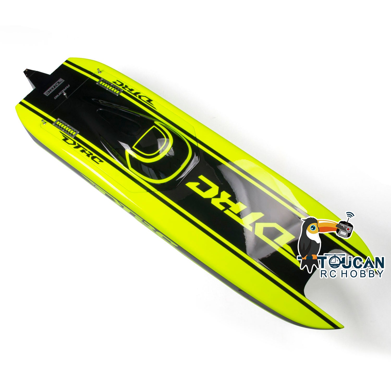 E51 Pre-Painted Fiberglass Electric Racing RC Boat Kit - 1300mm DIY Model for Advanced Players & Adults - Perfect for Competitive Racing & Hobby Enthusiasts