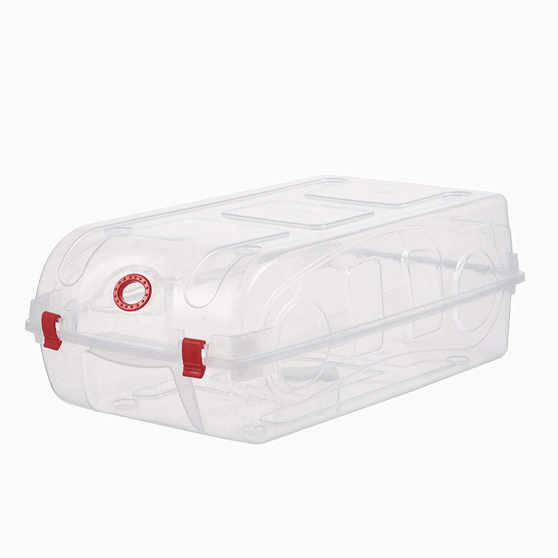 LIANG 8-Pack Snap-on Clear Shoe Storage Boxes - Thickened Dustproof Organizer for Shoes, Clothes & Accessories | Perfect for Dorm Rooms, Closets, Wardrobes & Shoe Cabinets