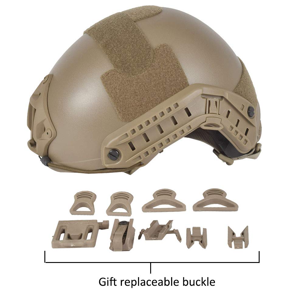 EMERSONGEAR Tactical Adjustable Fast Helmet MH Style - Lightweight Military Helmet for Airsoft, Paintball, Outdoor Sports & Survival Training | Perfect for Tactical Games, Hunting & Adventure Activities