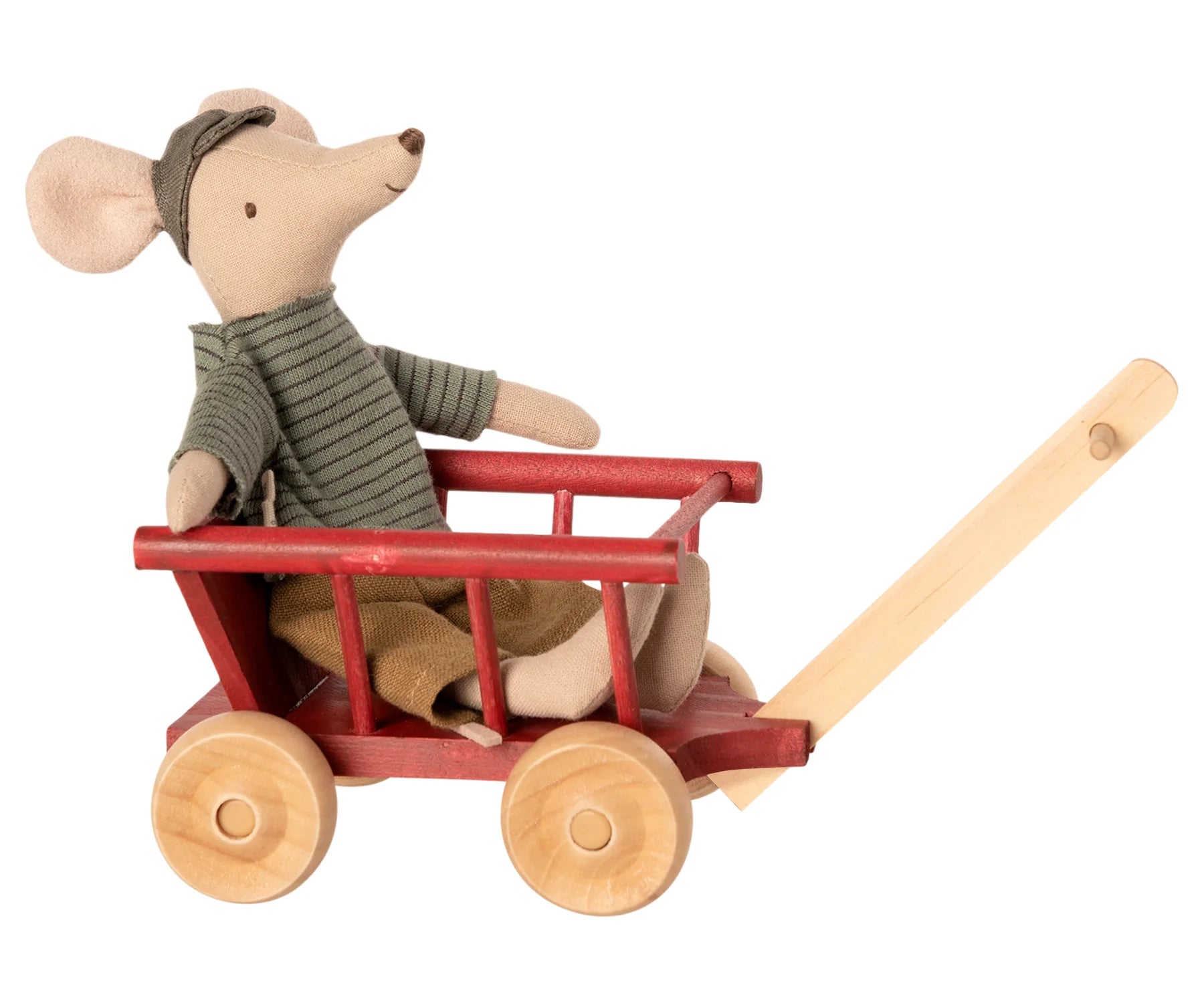 Vintage Style Dusty Red Micro Wagon for Kids - Perfect for Outdoor Play, Garden Hauling, and Backyard Adventures