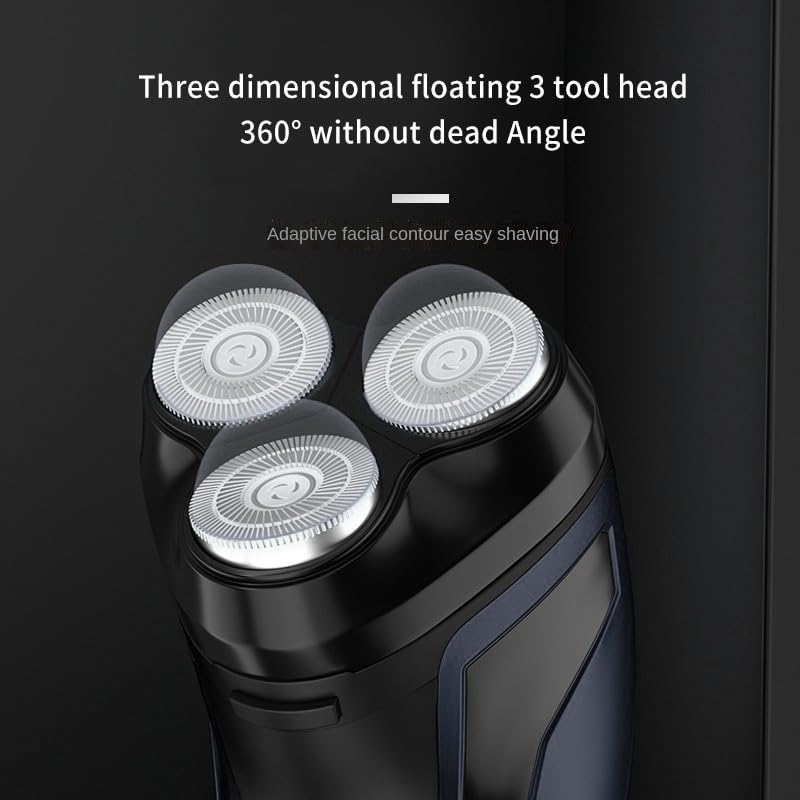 Electric Head Shaver for Bald Men - Rechargeable Waterproof Razor with Floating 3D Blades, Portable & Washable - Perfect for Travel, Home Use & Quick Grooming