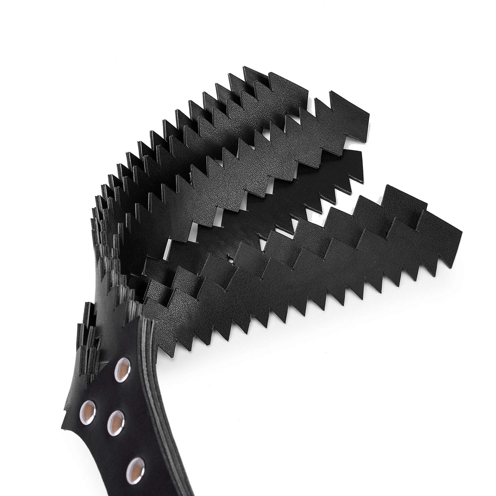 Fetish Leather Spanking Paddle - 3-Layer Jagged BDSM Toy for Couples | Bondage, Flirting & Sensual Play | Perfect for Spanking, Roleplay & Intimate Scenes