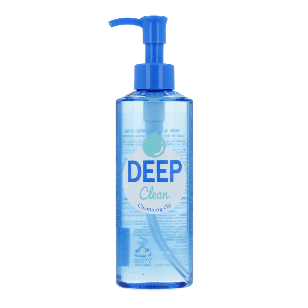 A'PIEU Deep Clean Cleansing Oil 160ml - Gentle Makeup Remover & Facial Cleanser for All Skin Types | Perfect for Daily Skincare & Makeup Removal Routine
