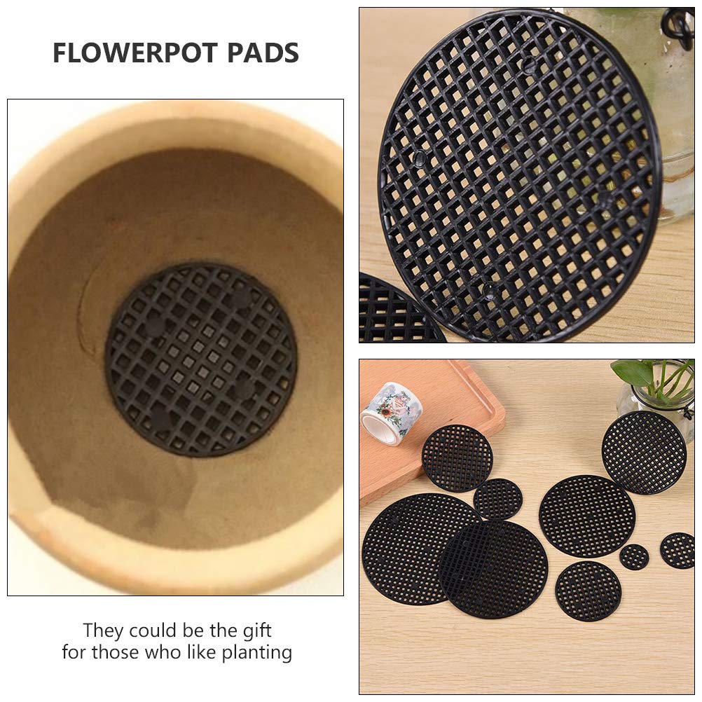 DOITOOL 3-Pack Plant Saucer Tray - 2 Gallon Round Drip Tray for Flower Pots, Movable Cork Base Plant Pot Tray for Succulents, Indoor & Outdoor Garden, Balcony Use - Perfect for Drainage and Plant Protection