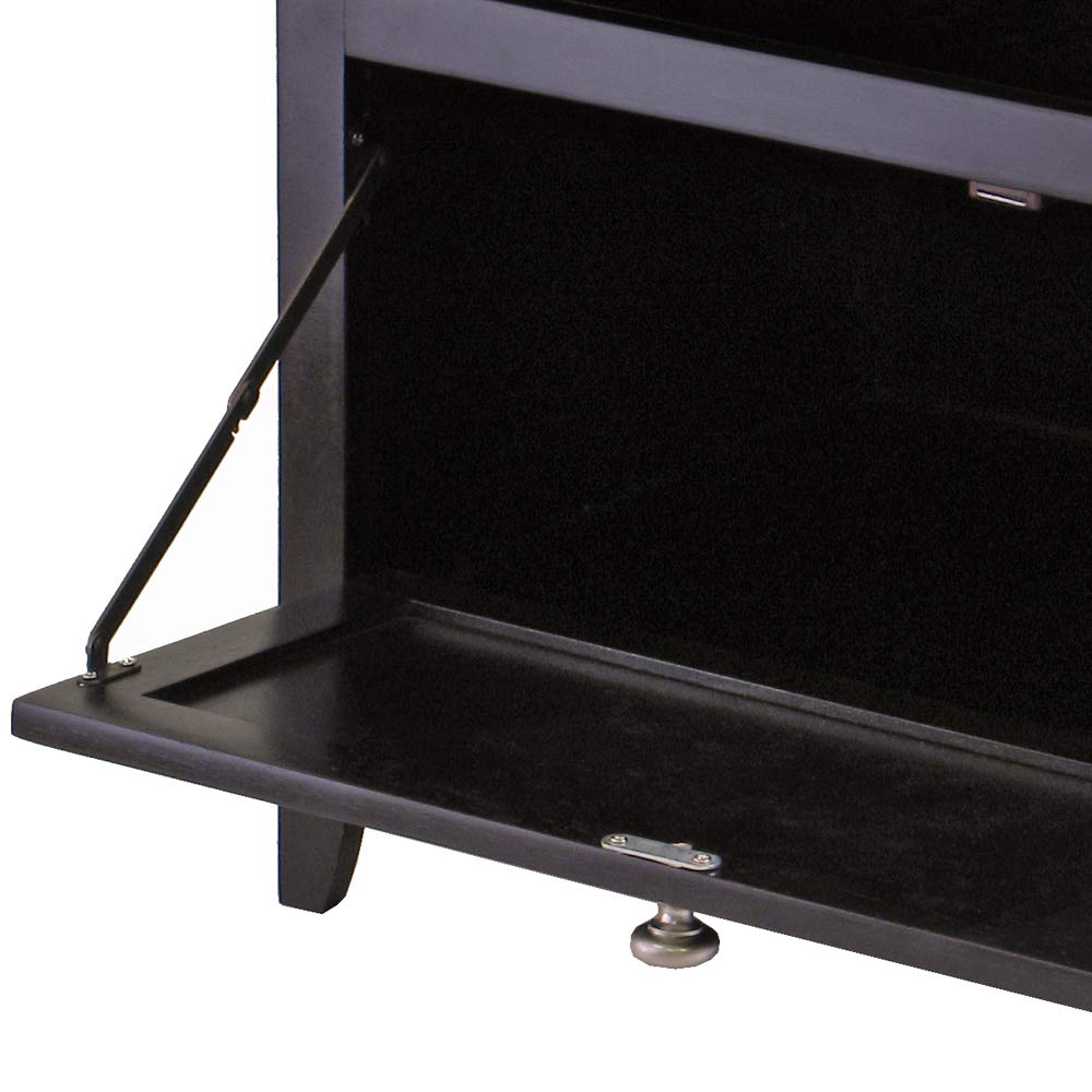 Winsome Wood Zara TV Stand for Living Room - Espresso Brown Media Console with Storage Shelves for Entertainment Center, TV Stand Furniture - Perfect for Home Theater, Living Room, and Family Room Setup