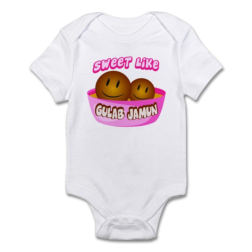 Gulab Jamun Baby Bodysuit - Cute Indian Dessert Outfit for Infants | Perfect for Diwali, Holi & Family Gatherings