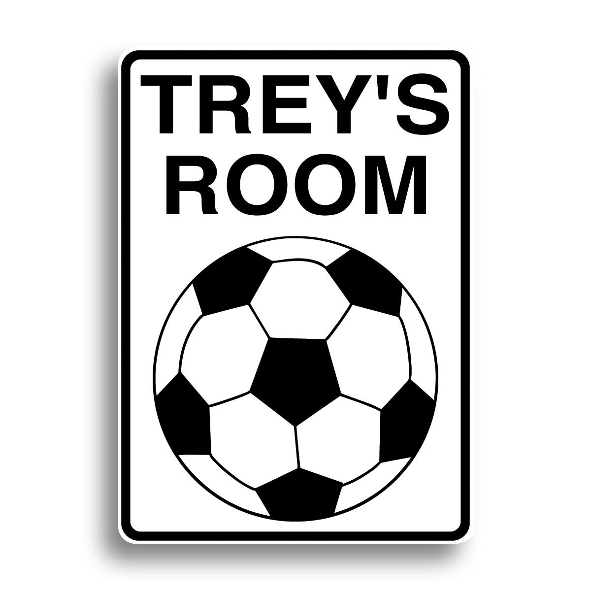 Personalized Soccer Sign - Custom Aluminum Metal Plaque for Sports Fans, Players & Coaches - Perfect for Home Decor, Team Gifts & Game Room Wall Art