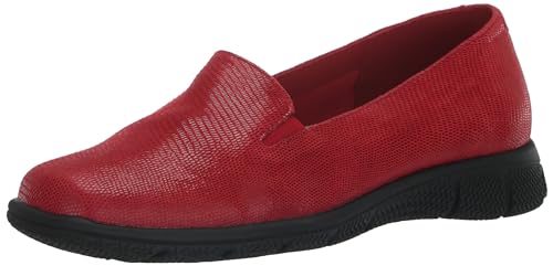 Red Patent Suede Lizard Leather
