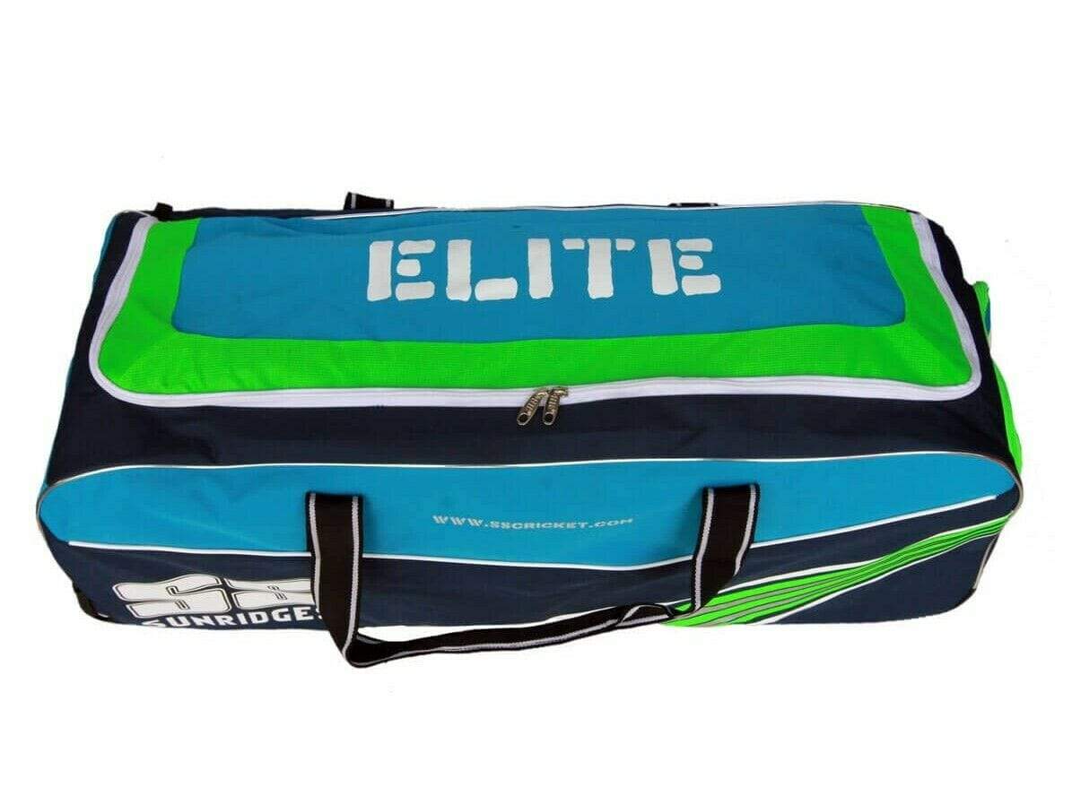 SS Ton Elite Wheelie Blue Cricket Kit Bag - Premium Cricket Equipment for Training & Matches - Perfect for Cricket Players & Enthusiasts