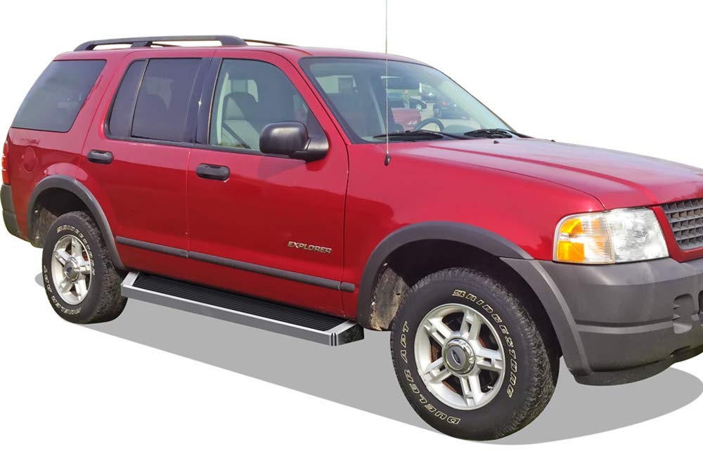 APS Running Boards & Nerf Bars for 2002-2005 Ford Explorer & Mercury Mountaineer 4-Door (Excludes Sport Model) - Durable Side Steps for Easy Entry/Exit & Off-Road Protection