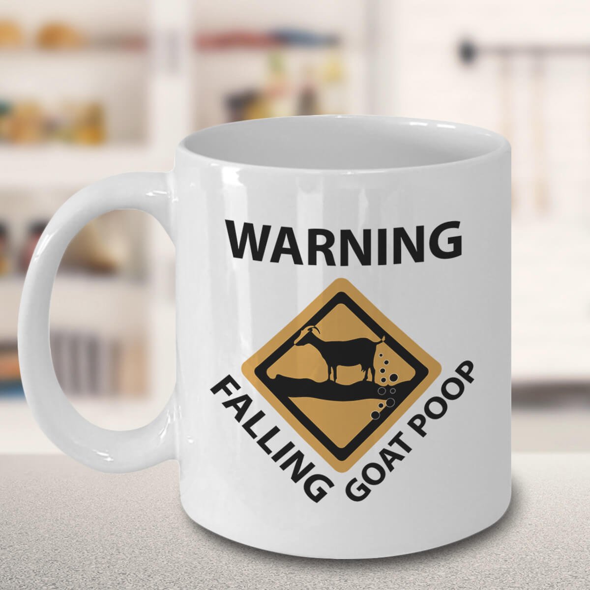 Premium 11 oz Goat Poop Coffee Mug - Funny 3D Goat Design - Unique Gift for Coffee Lovers - Perfect for Home, Office & Farmhouse Decor