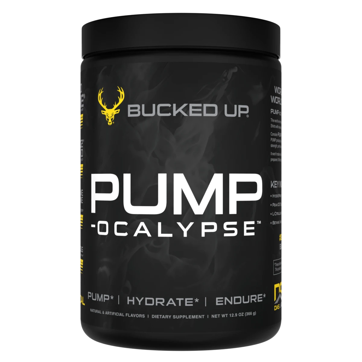 Bucked Up PUMP ocalypse 375g Pre Workout Powder - Energy & Focus Booster for Gym, Bodybuilding & Fitness Training