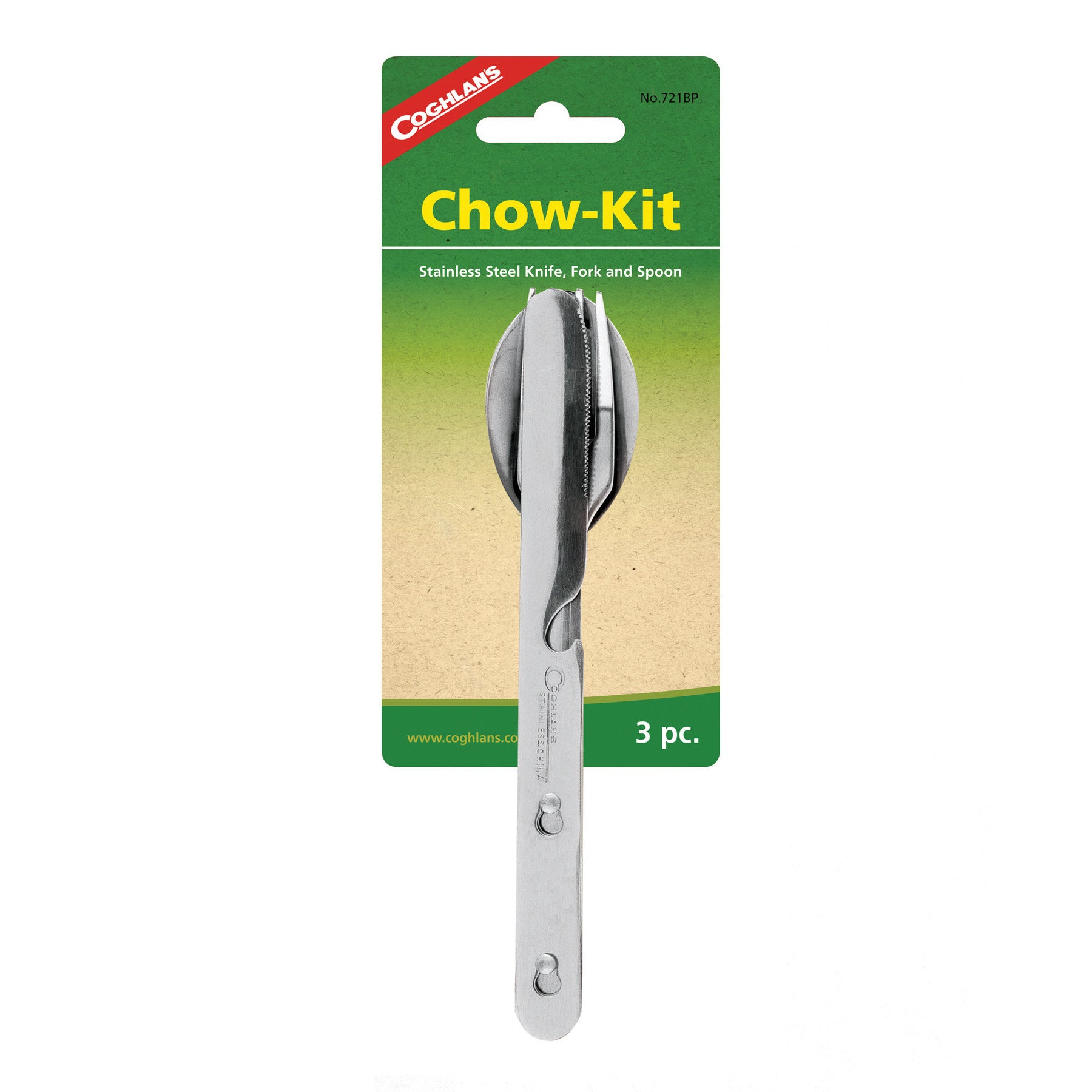 Coghlan's Compact Camping Cutlery Set - Lightweight Travel Utensils for Hiking, Backpacking & Outdoor Adventures | Includes Fork, Knife & Spoon