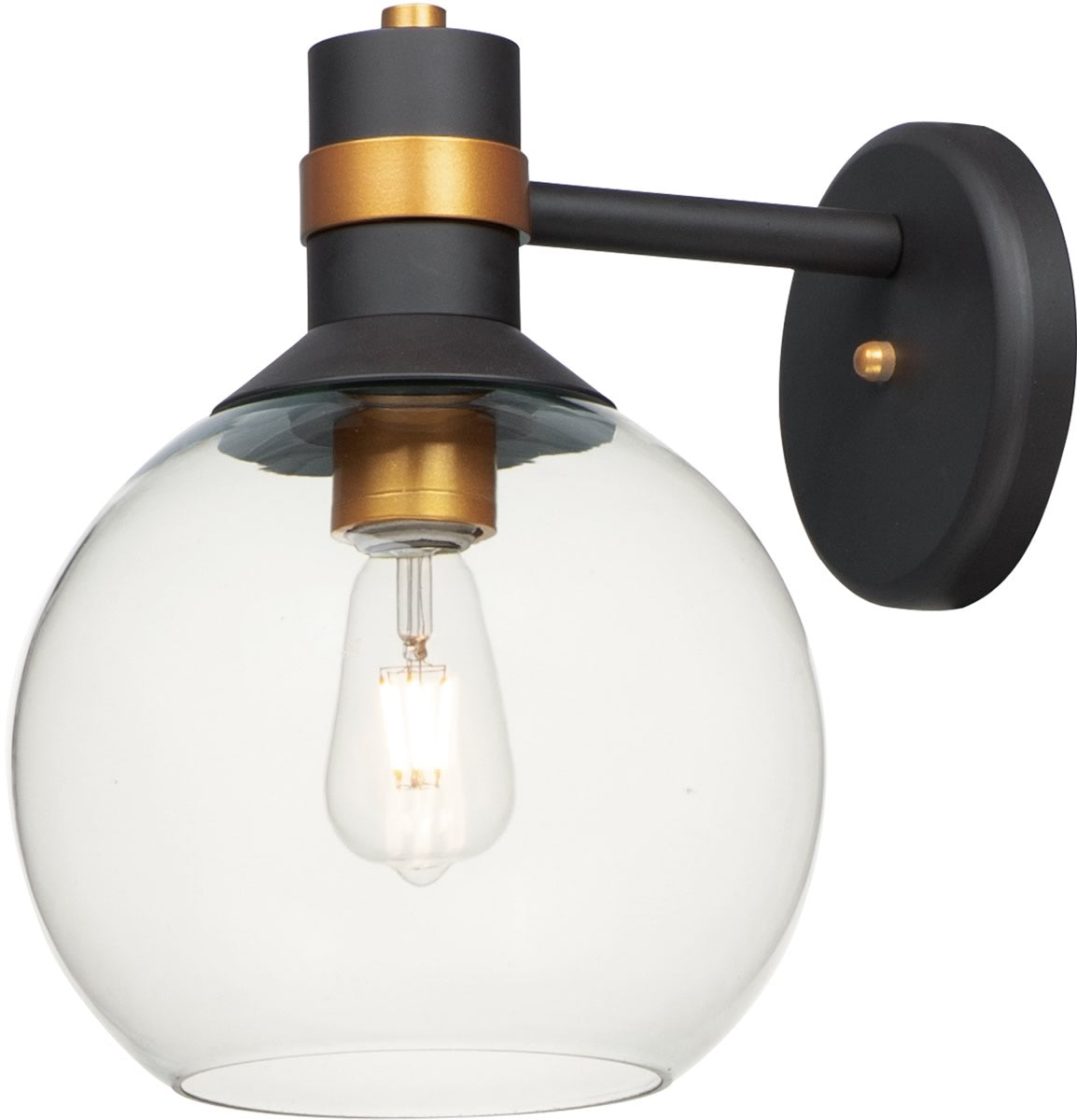 13H LED Outdoor Wall Sconce Light - Bronze/Gold Finish - Waterproof Exterior Lighting for Patio, Garden & Porch