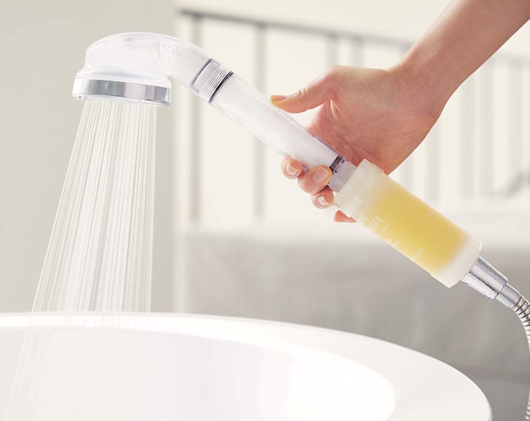 BODYLUV Puresome Perfume Vitamin C Shower Filter - Chlorine Removal & Vitamin Water Purification System with Refreshing Pacific Ocean Scent | for Soft Skin & Relaxing Shower Experience