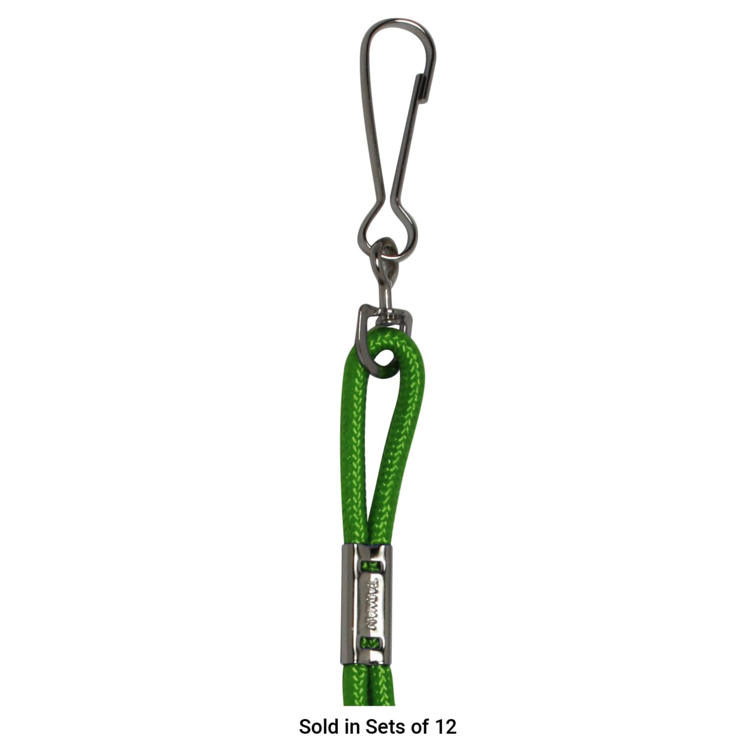 Champion Sports Nylon Lanyards with Breakaway Safety Clip - Durable ID Badge Holders for Work, School, Events & Sports - Bulk Pack of 12 (Black)