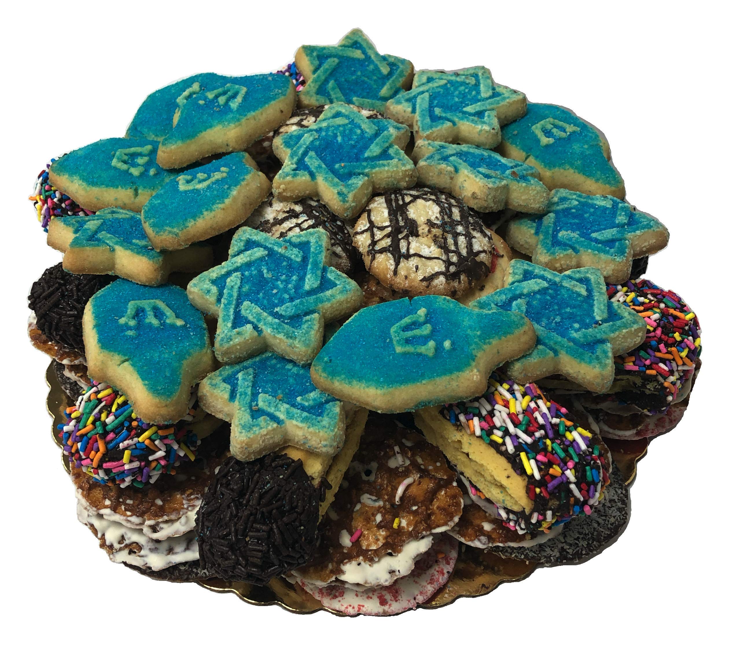 5 lb Gourmet Hanukkah Cookies Platter - Assorted Holiday Treats by Best Cookies - Perfect for Hanukkah Celebrations, Gift Giving & Dessert Tables