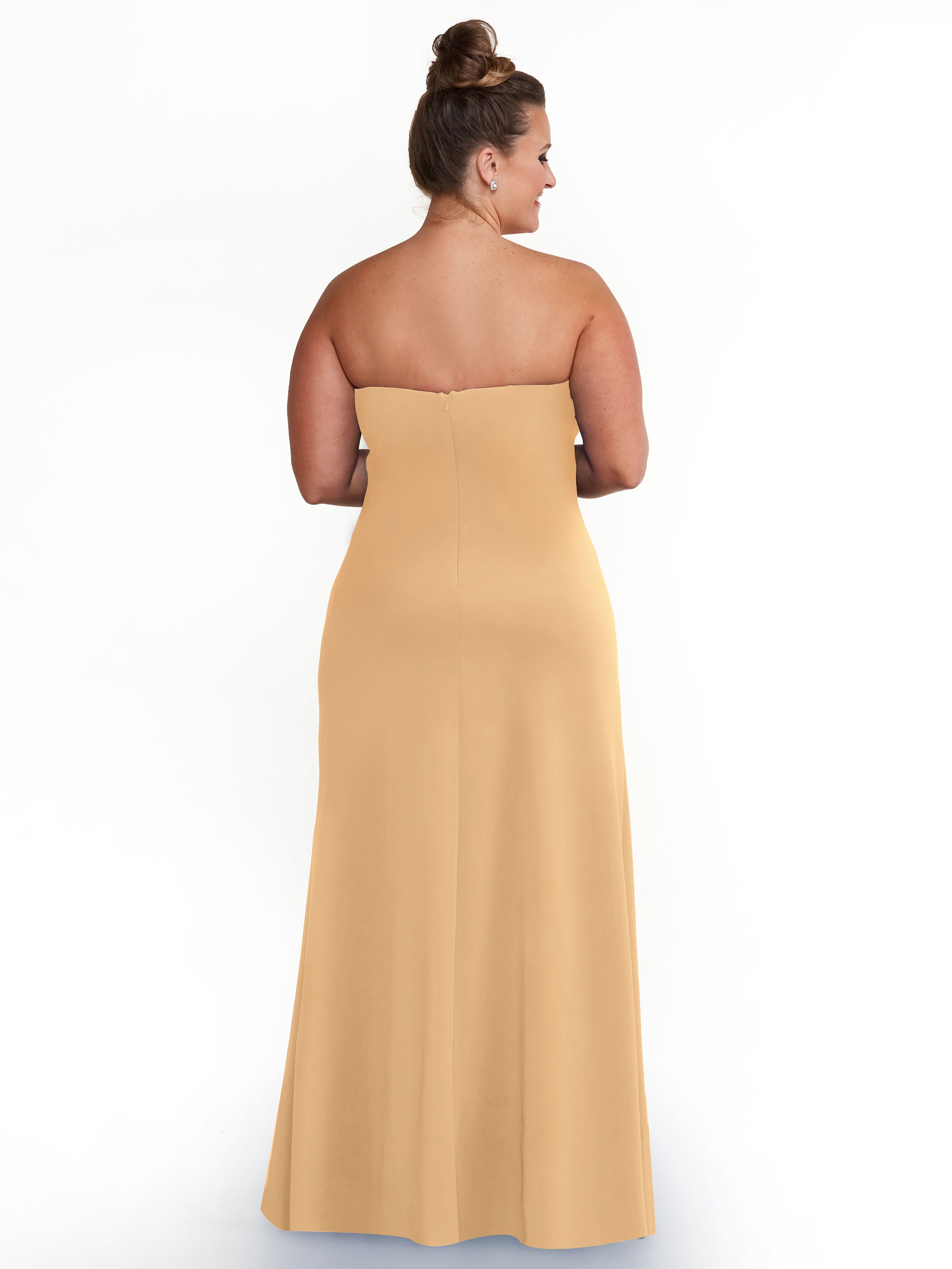 Elegant 83044 A-Line Double Knit Strapless Sweetheart Neckline Bridesmaid Dress - Perfect for Weddings, Formal Events & Special Occasions