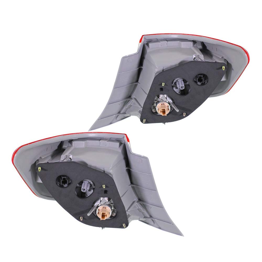 EPIC LIGHTING Halogen Replacement Tail Lights Outer Pair for 2012-2014 TOYOTA CAMRY Base & Hybrid Models (TO2804114 TO2805114 8156006470 8155006470) - Enhanced Visibility & Style for Night Driving & Custom Car Upgrades