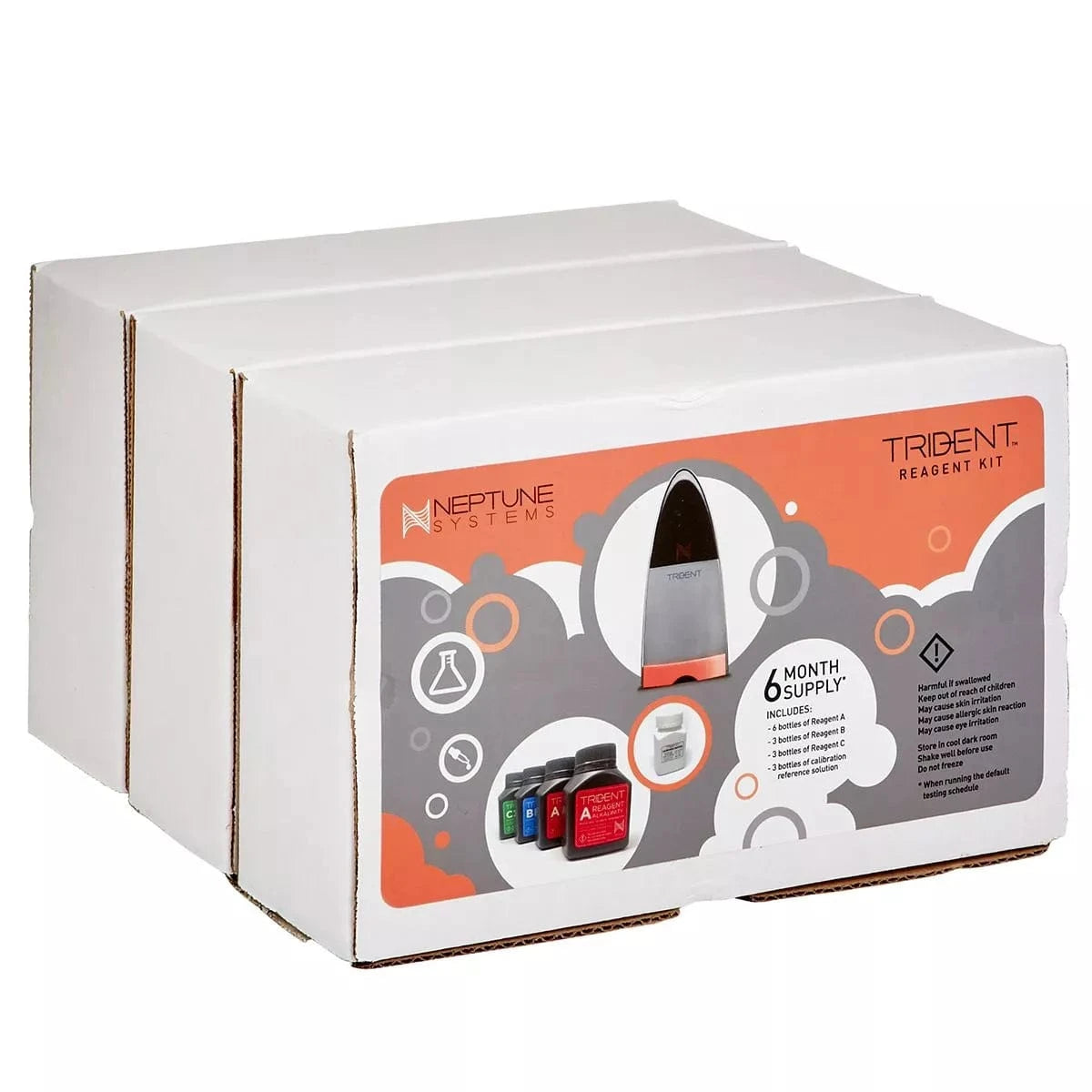 Neptune Systems Trident Reagent Kit - 6 Month Supply for Automated Aquarium Water Testing | Perfect for Saltwater & Reef Tanks